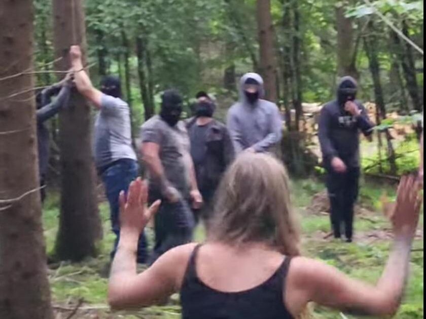 Activists attacked in the Borecka Forest.  "A group of masked men appeared"