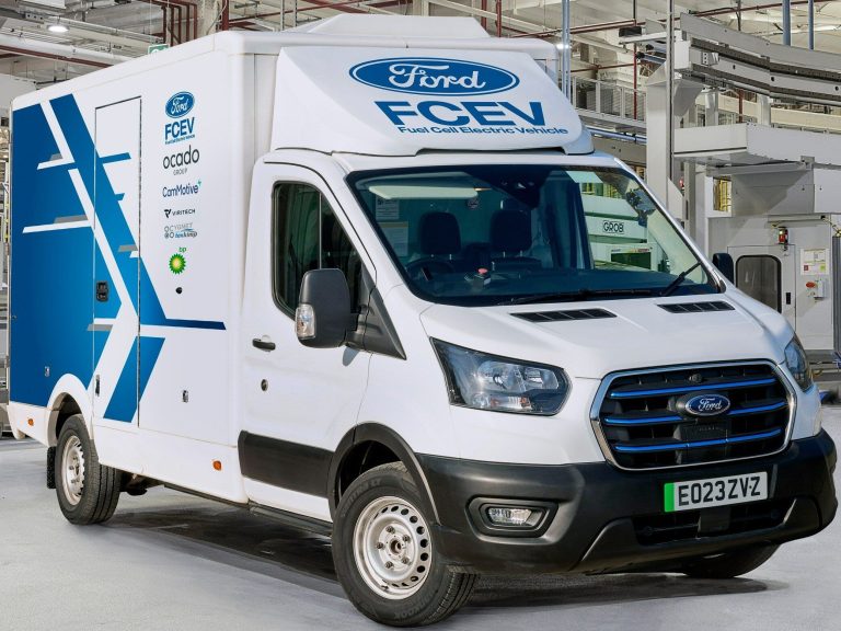 E‑Transit powered by hydrogen cells.  The tests will last three years