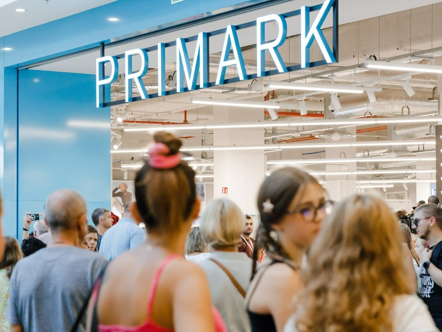 Grand opening of the largest Primark store in Poland.  Customers did not disappoint