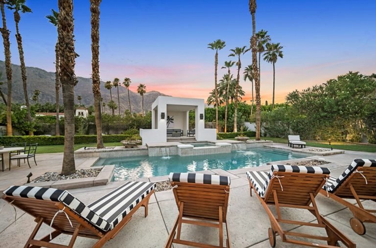 This is where Elizabeth Taylor spent her holidays.  The house is for sale
