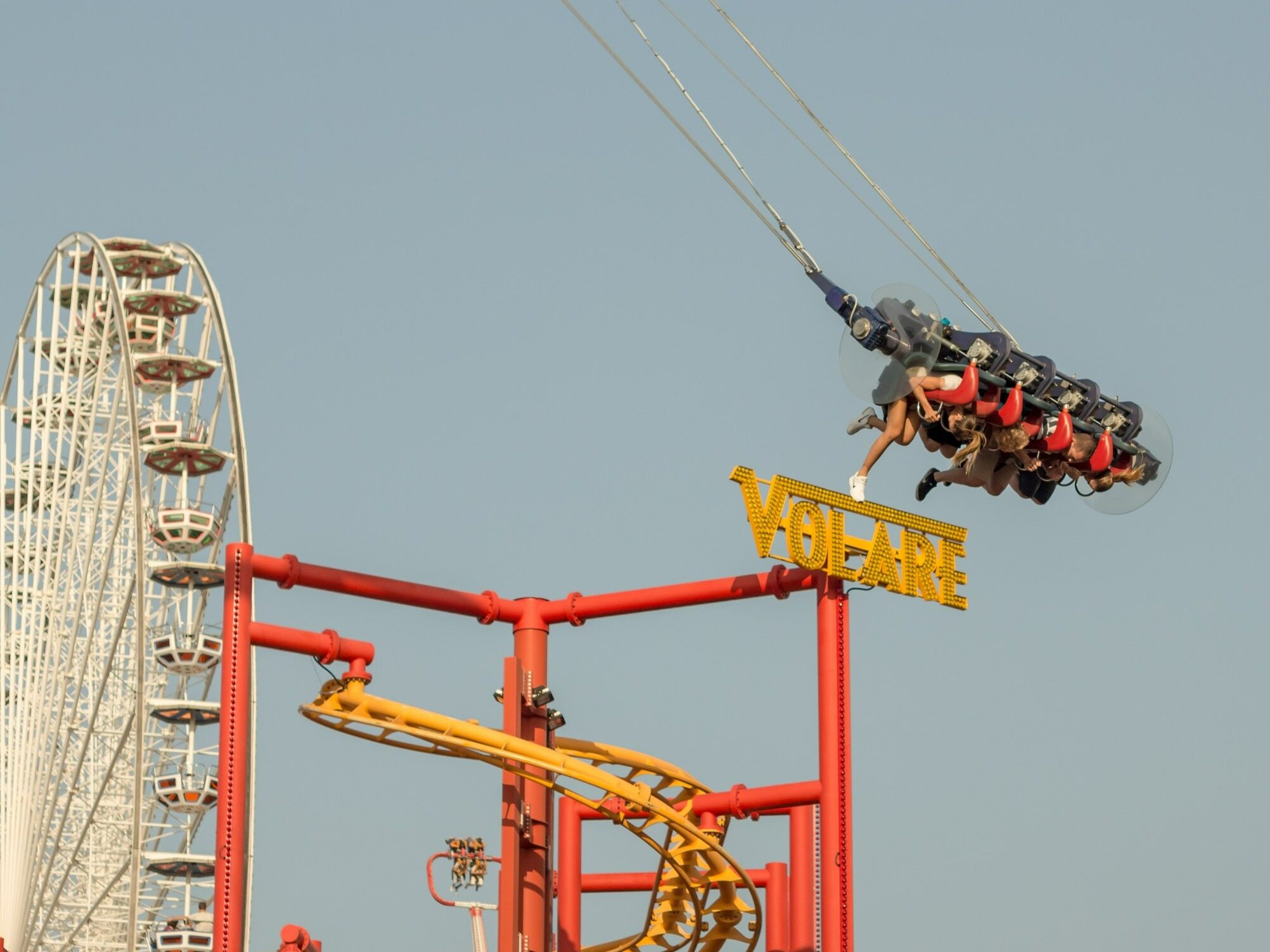 Tragedy in a European amusement park.  The teenager died while driving