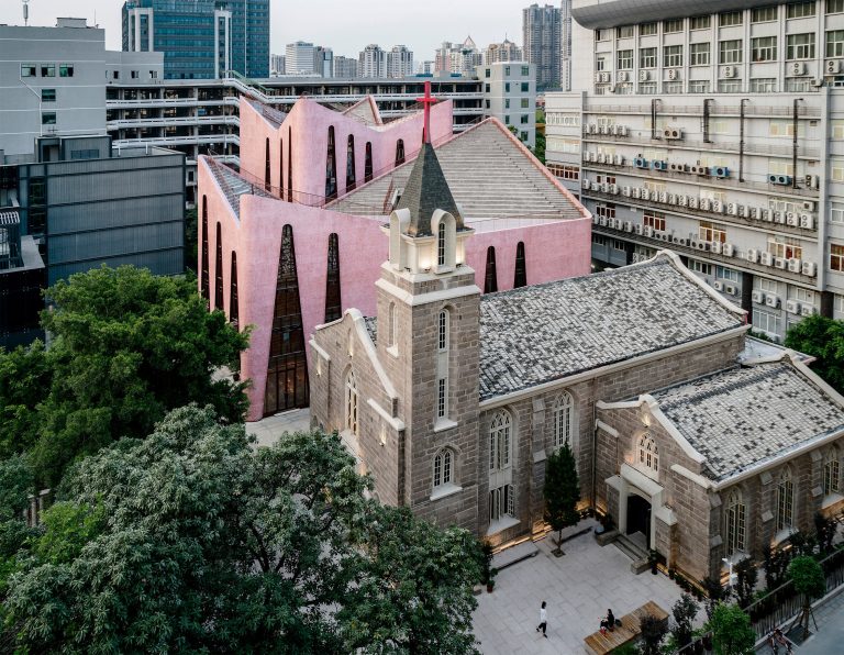 Pink church.  An innovative approach presented in China
