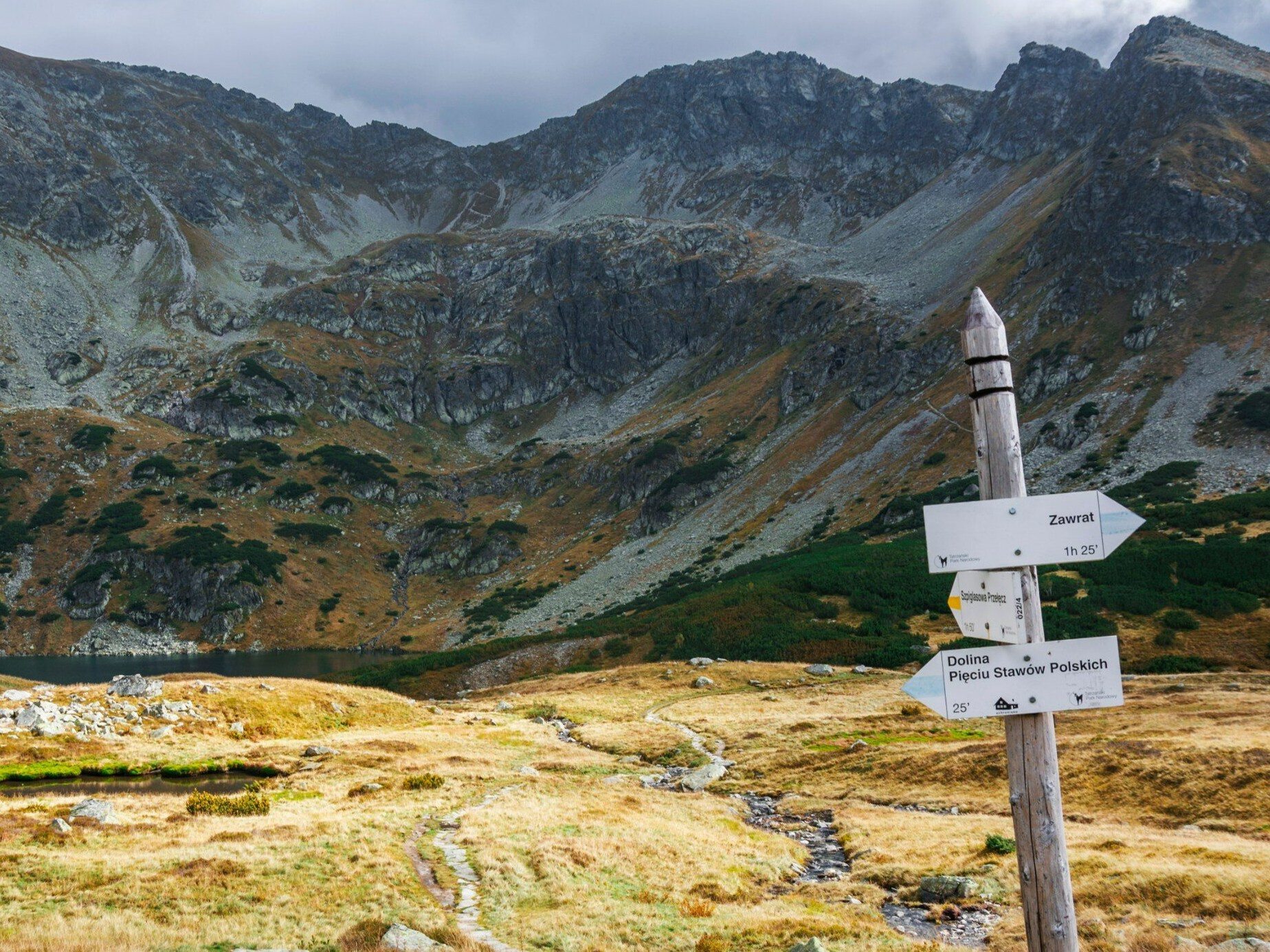 TPN closes the trail.  This is one of the most popular routes in the Tatra Mountains