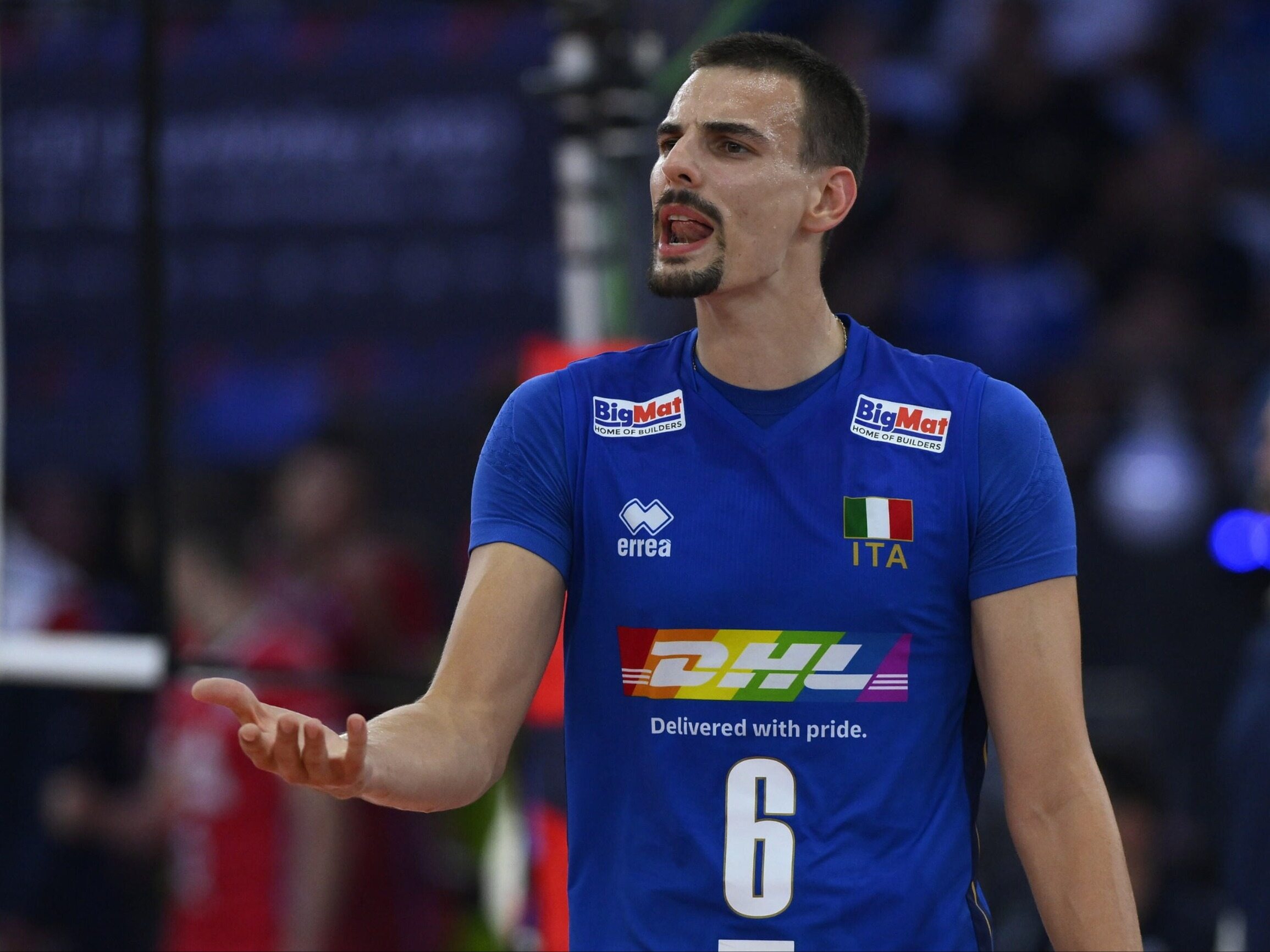 The Italian national volleyball player admitted this without hesitation.  He didn't blame anyone