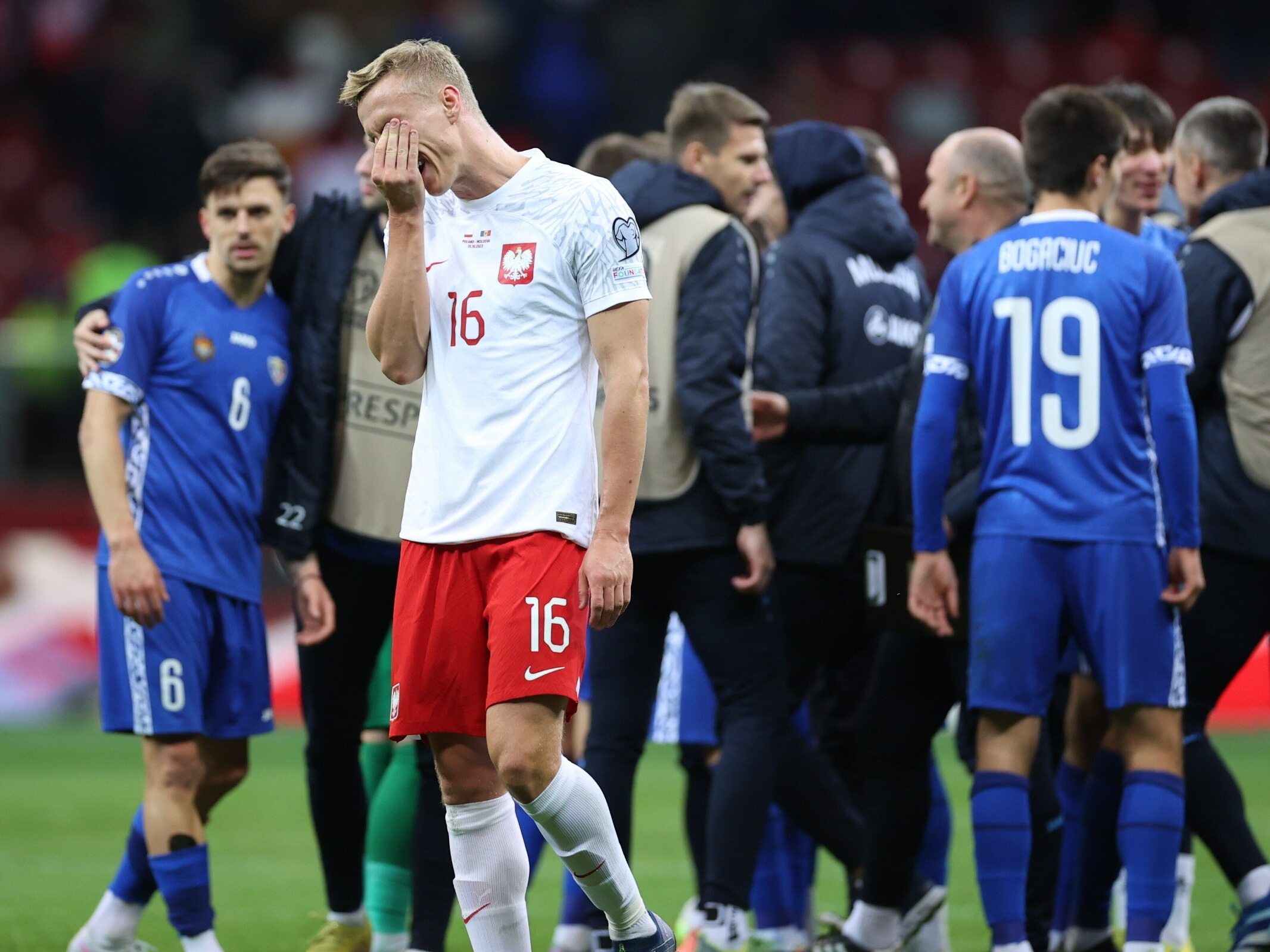 Shivers of embarrassment all over my body.  Ratings after the Poland – Moldova match