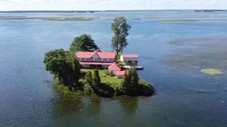 The smallest island in the world is up for sale.  The price includes an almost 200-square-meter house