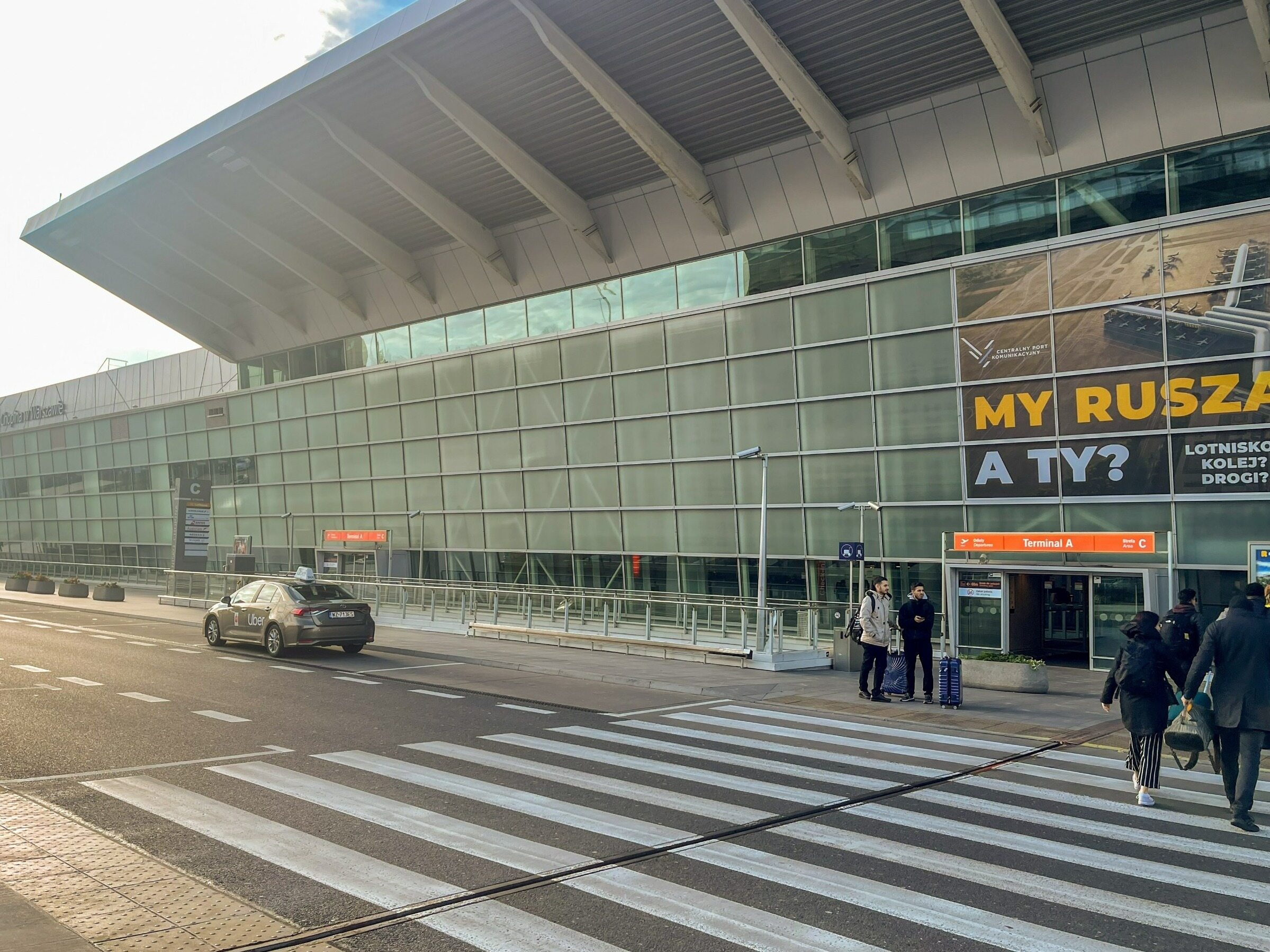 A Pole threatened with a bomb and TNT at Chopin Airport.  He was not allowed to board the plane
