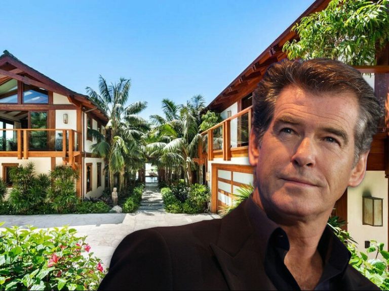 Agent 007 sells his house.  Pierce Brosnan wants $100 million for him.  See the photos