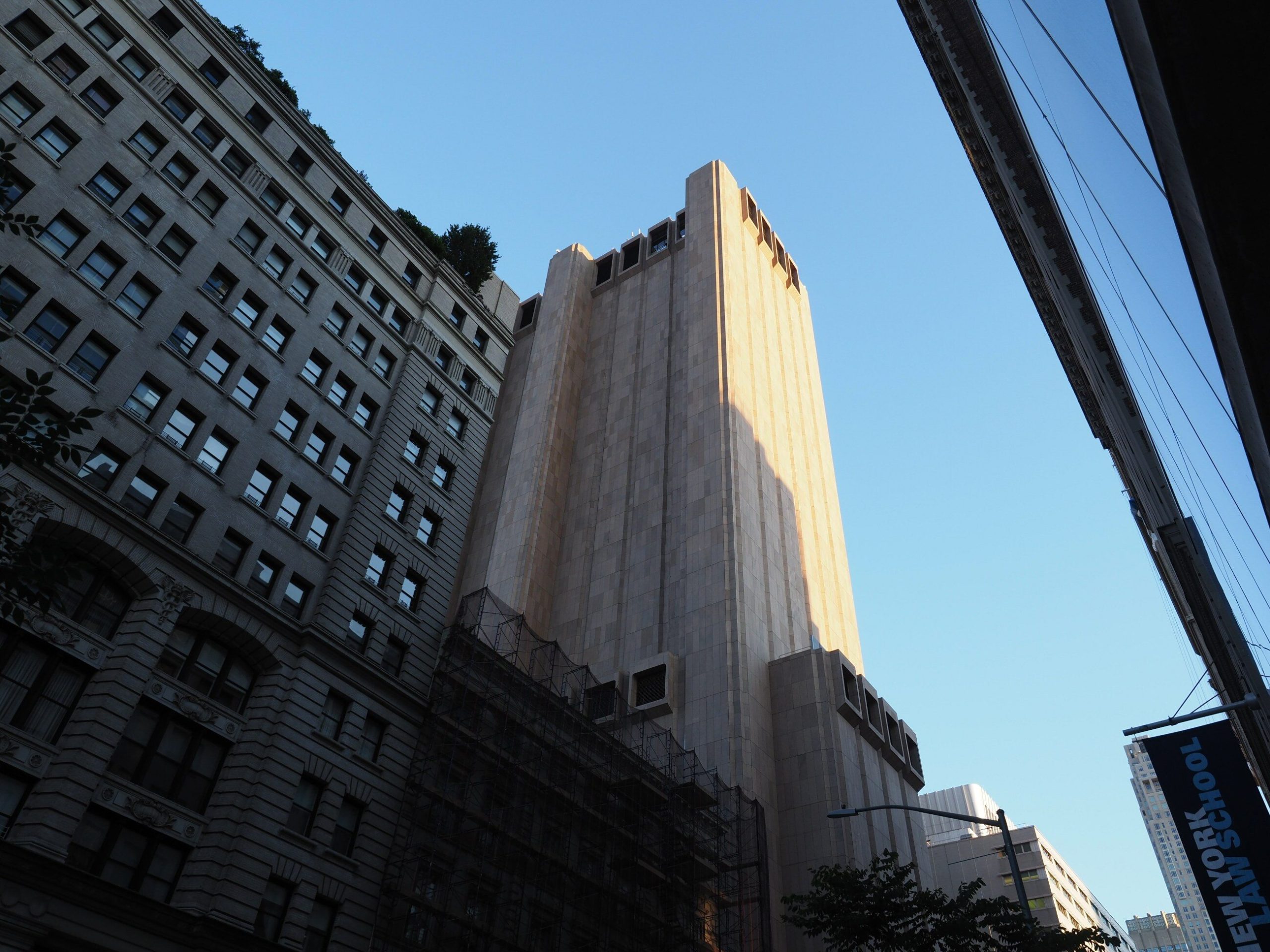 A mysterious windowless skyscraper in downtown New York.  "The Scariest I've Ever Seen"