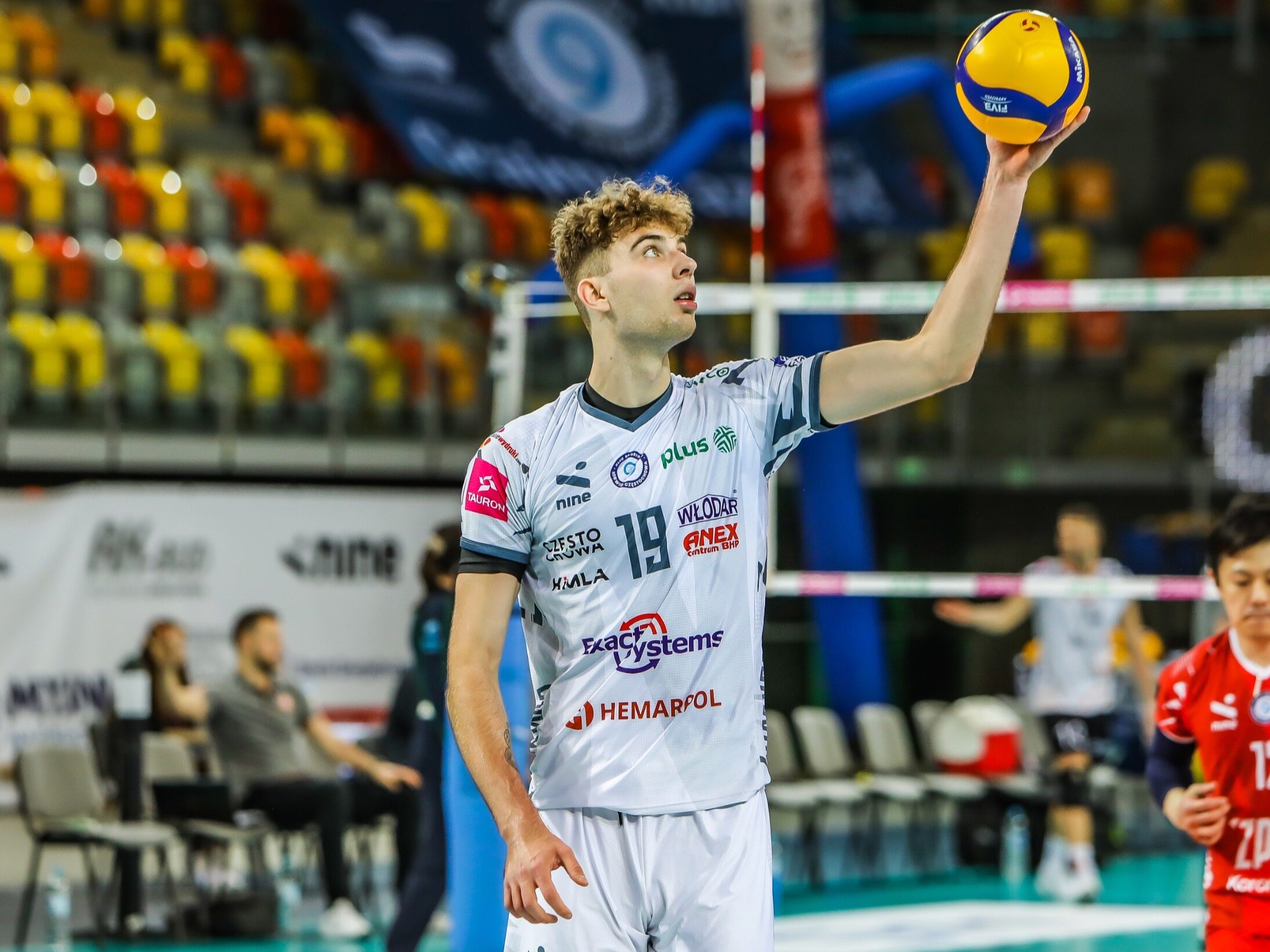 The giant from Częstochowa excels in PlusLiga.  He is a great talent of Polish volleyball