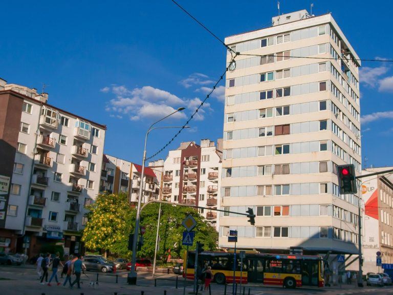 A famous building in Poland may collapse.  Residents are at risk of displacement