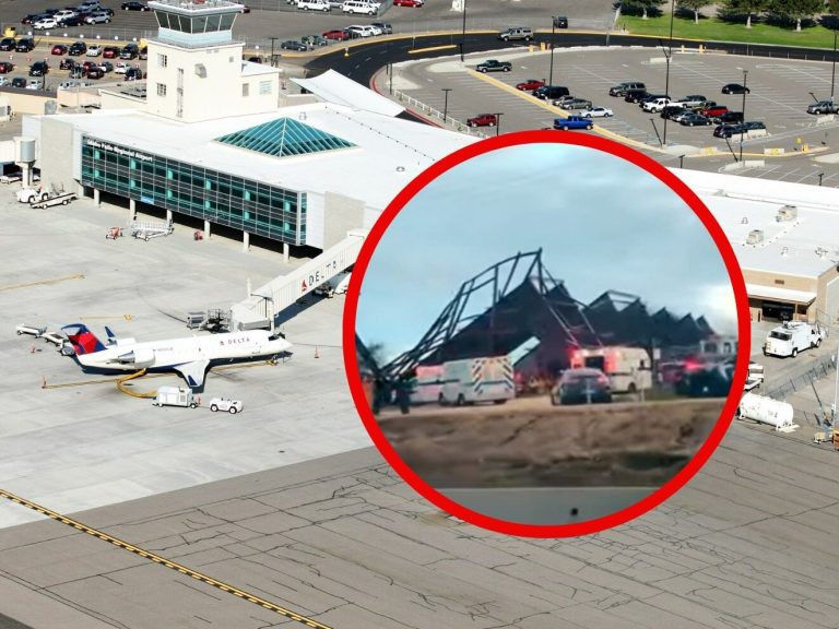 Construction disaster at the airport.  Three people are dead