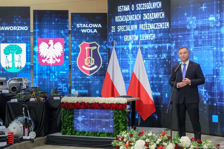 President Duda signed the special act.  This concerns investments in Jaworzno and Stalowa Wola