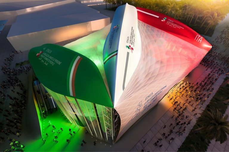 The Italian pavilion at EXPO 2020 will arrive in Dubai itself