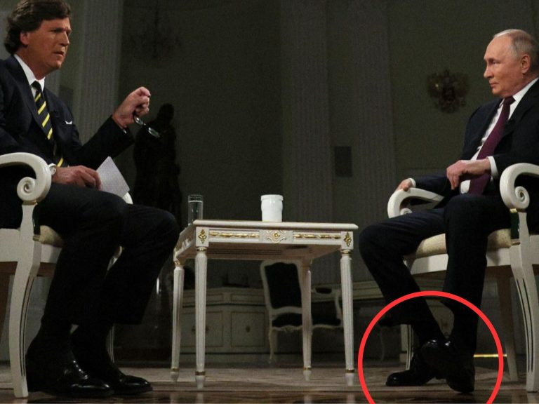 This fragment of the interview with Putin was watched by 2.3 million people.  “What’s wrong with his leg?”