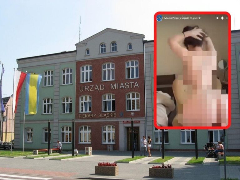 Pornographic film on the profile of the Piekary Śląskie city hall.  The vice president explains himself