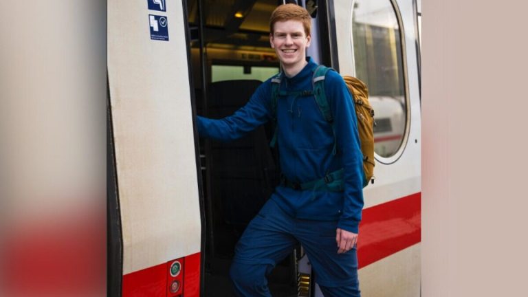 He is 17 years old and has been living on trains for over a year.  He turned his life into a great journey