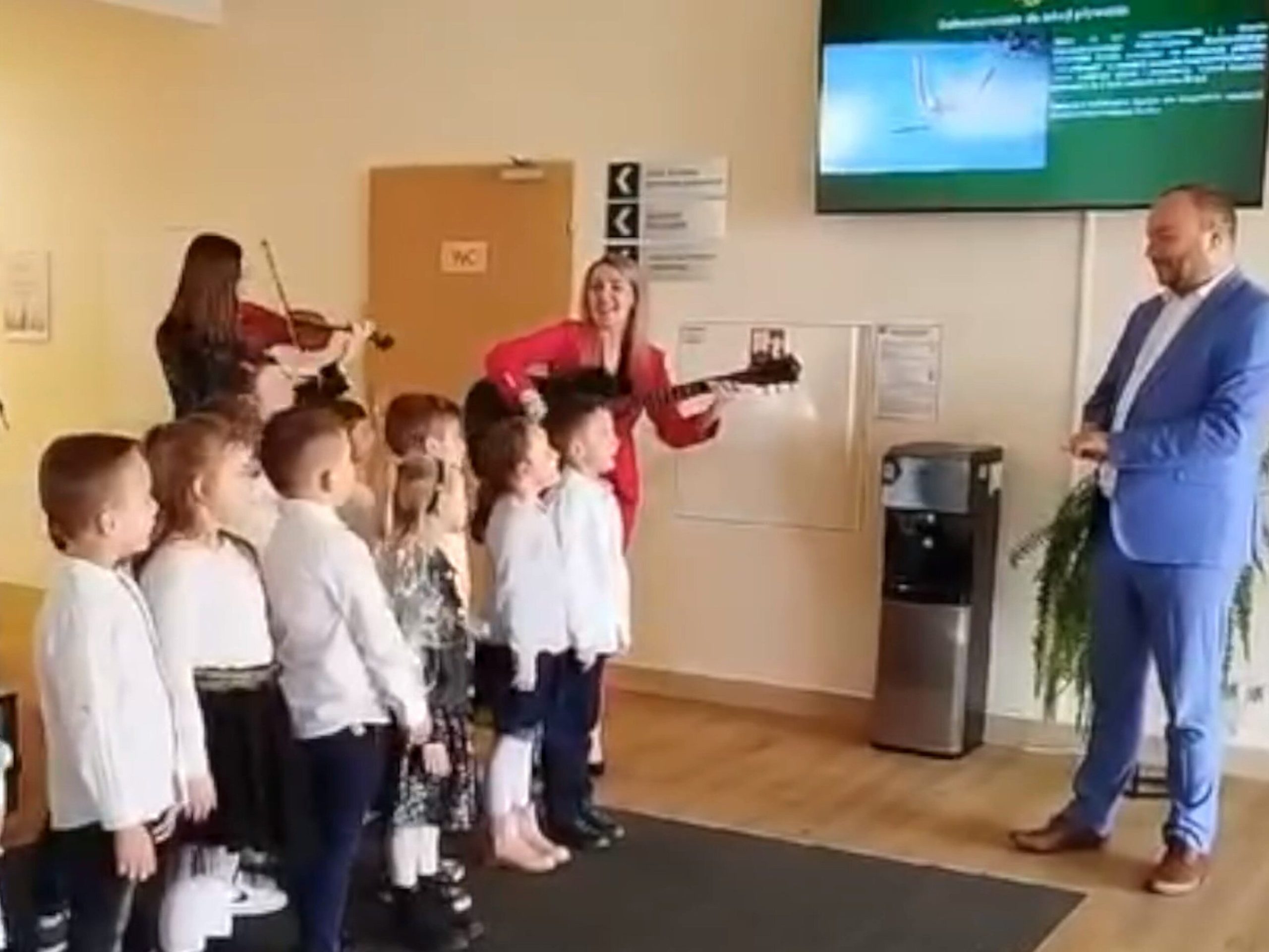 "Mr. Mayor, beloved, given to us by God."  Controversy after the preschoolers' anthem