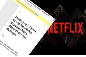 Netflix asks you to update your data.  Check the sender before clicking