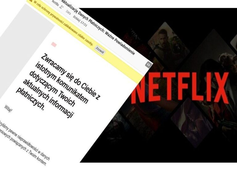 Netflix asks you to update your data.  Check the sender before clicking